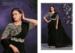 Picture of Well Formed Crepe & Satin & Silk Black Saree