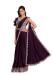 Picture of Resplendent Crepe & Satin & Silk Purple Saree