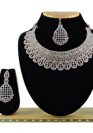 Picture of Beauteous Dim Gray Necklace Set