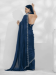 Picture of Well Formed Chiffon & Georgette Midnight Blue Saree