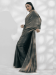 Picture of Statuesque Chiffon & Georgette Dark Slate Grey Saree