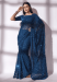 Picture of Fascinating Georgette Midnight Blue Saree