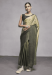 Picture of Fascinating Chiffon & Georgette Dark Khaki Saree