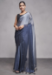 Picture of Gorgeous Chiffon & Georgette Light Steel Blue Saree