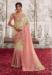 Picture of Delightful Georgette Rosy Brown Saree