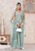 Picture of Georgette Dark Sea Green Readymade Salwar Kameez