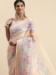 Picture of Charming Linen Pale Golden Rod Saree