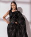 Picture of Nice Georgette Black Saree