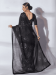 Picture of Gorgeous Chiffon & Georgette Black Saree