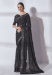 Picture of Grand Chiffon & Georgette Dark Slate Grey Saree