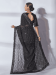 Picture of Grand Chiffon & Georgette Dark Slate Grey Saree