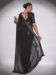 Picture of Amazing Georgette Black Saree