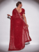 Picture of Nice Georgette Fire Brick Saree