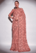 Picture of Pleasing Georgette Dark Salmon Saree