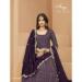 Picture of Georgette Dark Olive Green Straight Cut Salwar Kameez