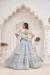 Picture of Statuesque Crepe & Net Light Steel Blue Lehenga Choli