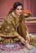 Picture of Chiffon Dark Olive Green Straight Cut Salwar Kameez