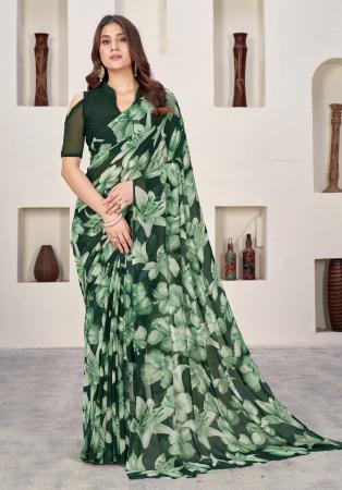 Picture of Exquisite Linen Sea Green Saree