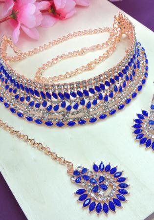 Picture of Beauteous Royal Blue Necklace Set