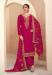 Picture of Georgette Dark Red Straight Cut Salwar Kameez