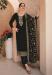 Picture of Magnificent Georgette Black Straight Cut Salwar Kameez