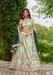 Picture of Beautiful Satin & Silk Off White Lehenga Choli