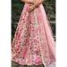 Picture of Well Formed Net Tan Lehenga Choli