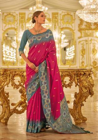 Picture of Radiant Silk Dark Red Saree