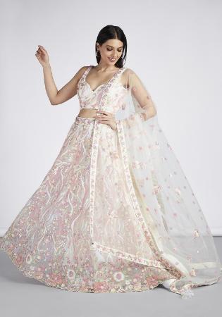 Picture of Excellent Net Thistle Lehenga Choli