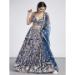 Picture of Bewitching Net Navy Blue Lehenga Choli