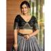 Picture of Sightly Chiffon Dark Grey Lehenga Choli