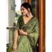 Picture of Statuesque Chiffon Dark Olive Green Lehenga Choli