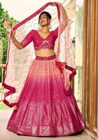 Picture of Graceful Chiffon Pale Violet Red Lehenga Choli