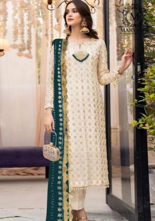 Picture of Wonderful Georgette Tan Straight Cut Salwar Kameez