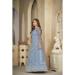 Picture of Charming Net Light Slate Grey Anarkali Salwar Kameez