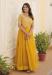 Picture of Splendid Georgette Golden Rod Readymade Gown