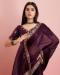 Picture of Shapely Chiffon & Silk Brown Saree