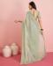 Picture of Ideal Chiffon & Silk Dark Sea Green Saree