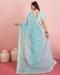 Picture of Good Looking Chiffon & Silk Light Steel Blue Saree