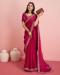 Picture of Admirable Chiffon & Silk Crimson Saree