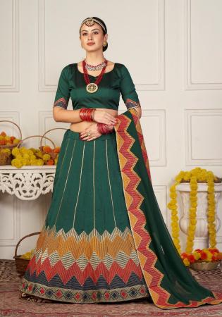 Picture of Shapely Silk Sea Green Lehenga Choli