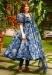 Picture of Cotton & Silk Steel Blue Readymade Salwar Kameez