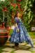 Picture of Cotton & Silk Steel Blue Readymade Salwar Kameez