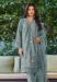 Picture of Georgette Slate Grey Straight Cut Salwar Kameez