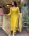 Picture of Delightful Chiffon Golden Rod Readymade Salwar Kameez