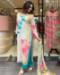 Picture of Chiffon Light Steel Blue Readymade Salwar Kameez