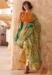 Picture of Comely Silk Dark Olive Green Saree