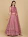 Picture of Enticing Net Rosy Brown Lehenga Choli