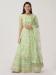 Picture of Pleasing Net Dark Sea Green Lehenga Choli