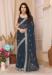 Picture of Graceful Chiffon Dark Slate Grey Saree